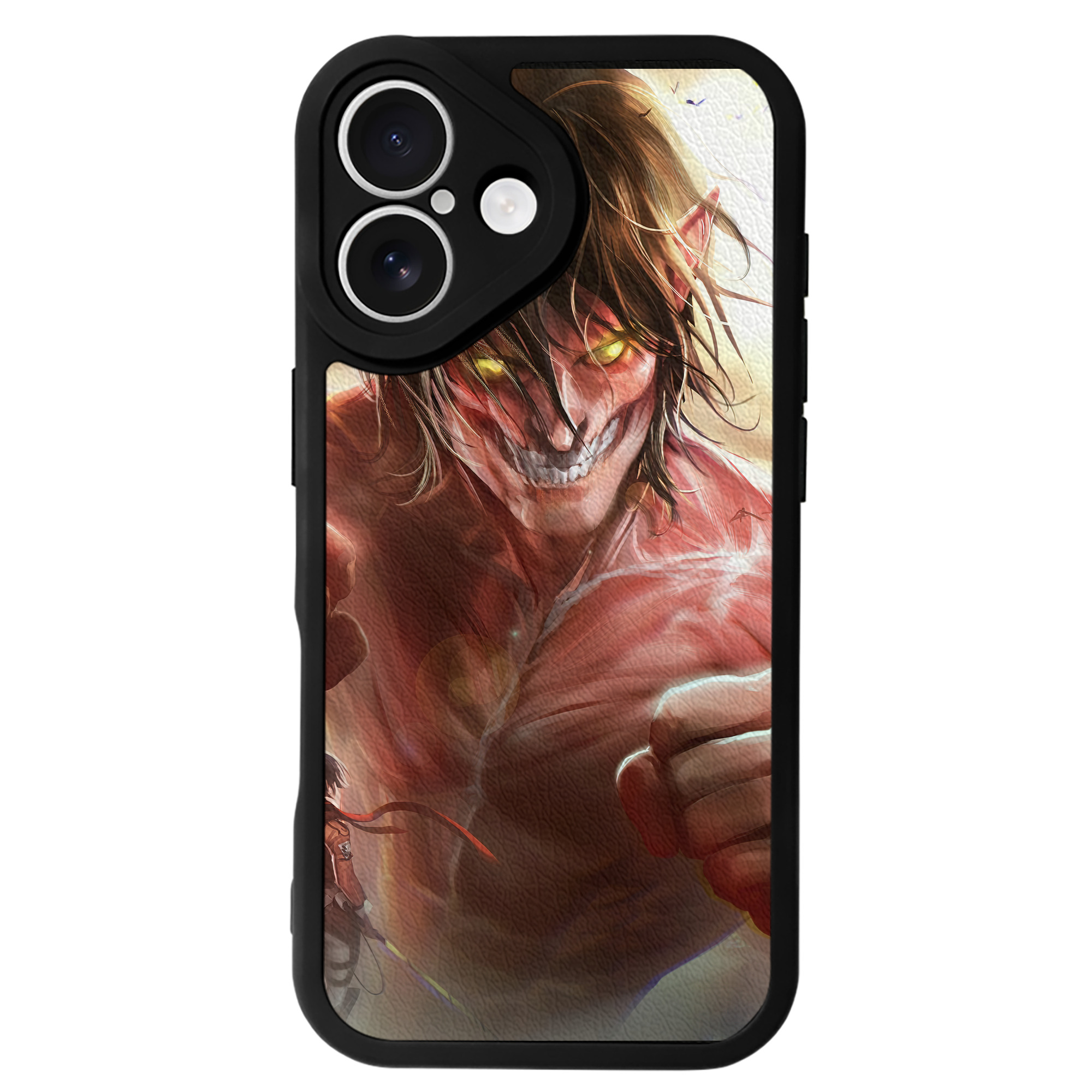 （画像用） 進撃の巨人 Attack on Titan 【iPhone 16シリーズ対応】シリコンスマホケース（レザー調） 材質：シリコン